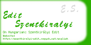 edit szentkiralyi business card