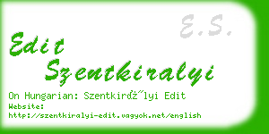 edit szentkiralyi business card